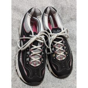 Skechers D'Lites Athletic Sneaker Shoes Womens Pink Silver Size 7.5